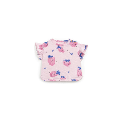 Camiseta de Bebé con Estampado de Fresas – 100% Algodón Orgánico Certificado GOTS – Play Up