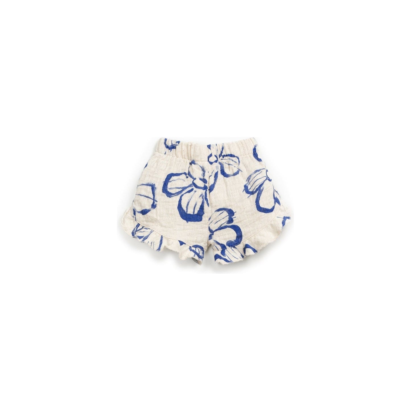 Pantalón Corto de Bebé con Estampado Floral – Algodón y Lino – Play Up
