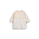 Vestido de Punto Bouclé y Gasa de Algodón - Play Up