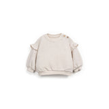 Sudadera de felpa con volantes – Crudo | Play Up