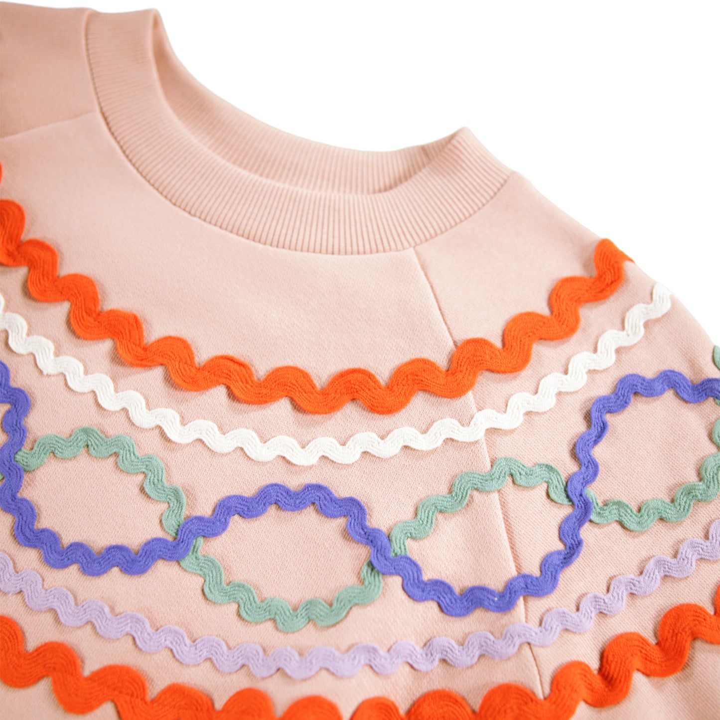 Sudadera Aplique Ondas Multicolor – MOLO