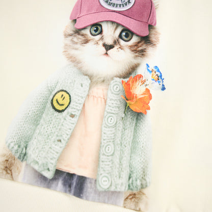 Sudadera Gato con Gorro “Stay Pawsitive” – MOLO