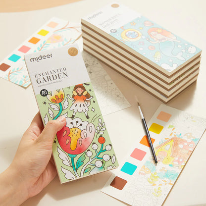Libreta de Acuarela de Viaje "Jardin Encantado" Mideer