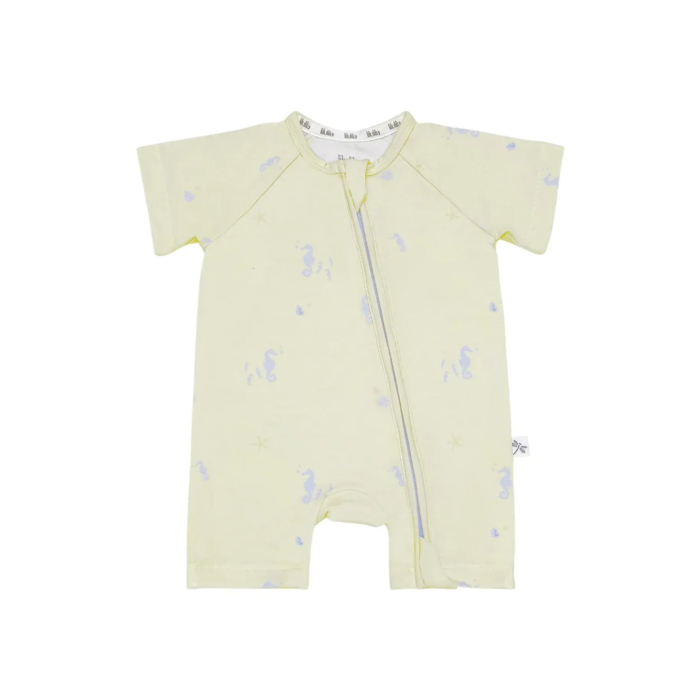 Pijama Corto Bambu con Cremallera Sea Horses – Lilulila