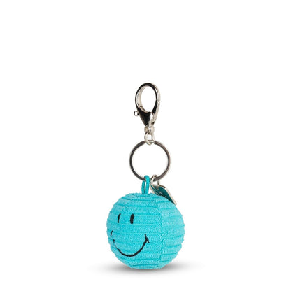 Smiley Keychain ECO Corduroy Azul – 4,5 cm | Bon Ton Toys