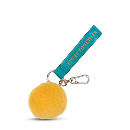 Smiley Llavero ECO Fuzzy Amarillo (5,5 cm) | Bon Ton Toys