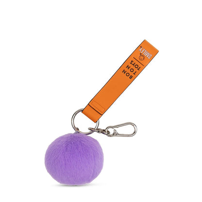 Llavero Smiley ECO Fuzzy Lila (7 cm) | Bon Ton Toys