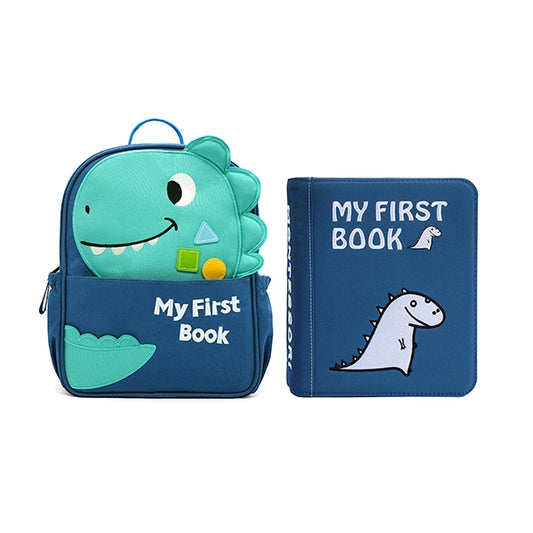 Libro Sensorial de Habilidades Cotidianas + Mochila Dinosaurio – My First Book