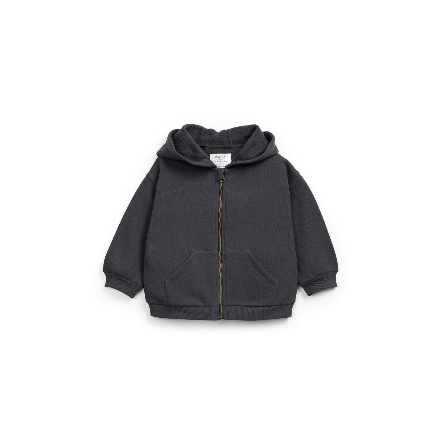 Sudadera con cremallera y capucha – Gris Carbón - Play Up