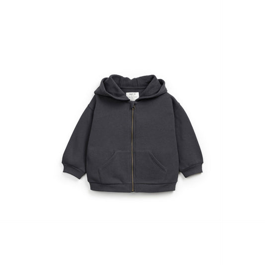 Sudadera con cremallera y capucha – Gris Carbón - Play Up