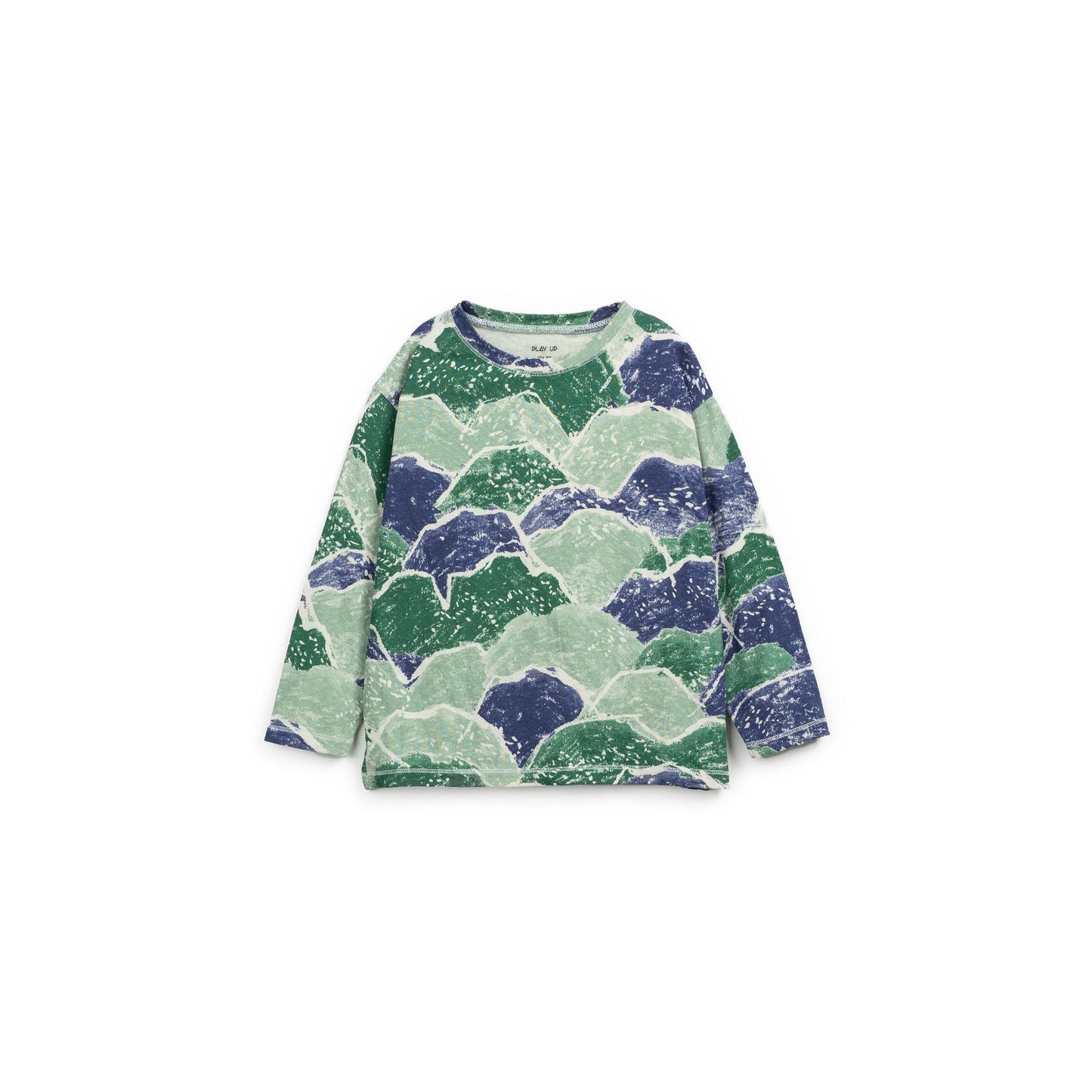 Camiseta Montañas Azul Verde – Play Up