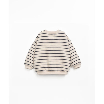 Sudadera de Rayas Oversize de Algodón Sostenible | Play Up