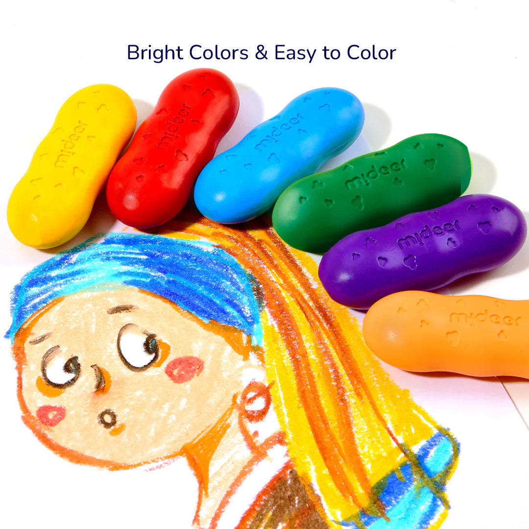 Crayones Pease “Manos Limpias” – Mideer (Pack de 12 unidades)
