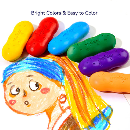 Crayones Pease “Manos Limpias” – Mideer (Pack de 12 unidades)