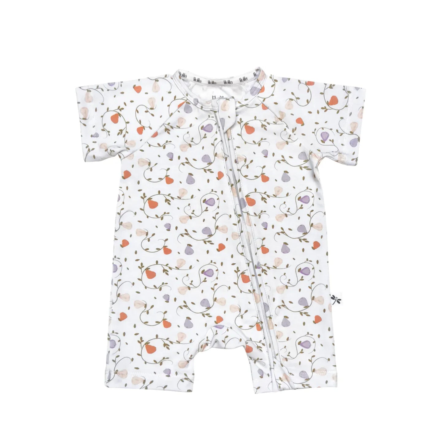 Pijama Corto  Bambu con Cremallera Sweet Pears – Lilulila