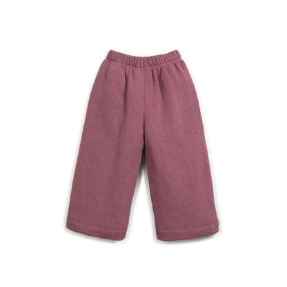Pantalón Jogger Ancho de Felpa – Rosa Vino | Play Up