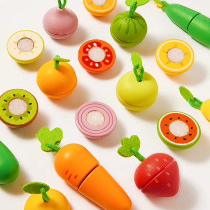 Set Frutas y Verduras para cortar Mideer
