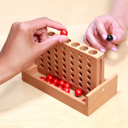 Juego de Madera “4 in a Row” - Kikkerland