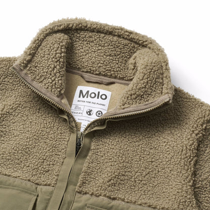 Chaqueta Forro Polar Verde Oliva | MOLO