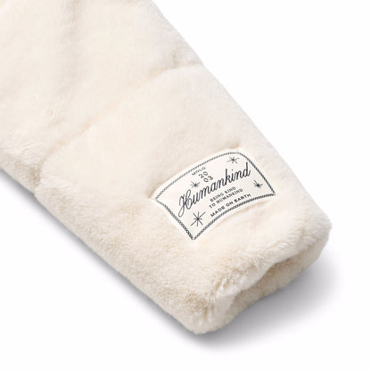 Chaqueta Acolchada de Pelo Sintético Blanco | MOLO