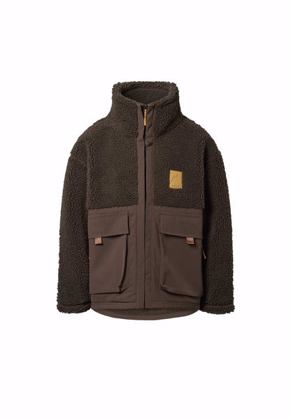 Chaqueta Teddy Fleece Marrón – Molo