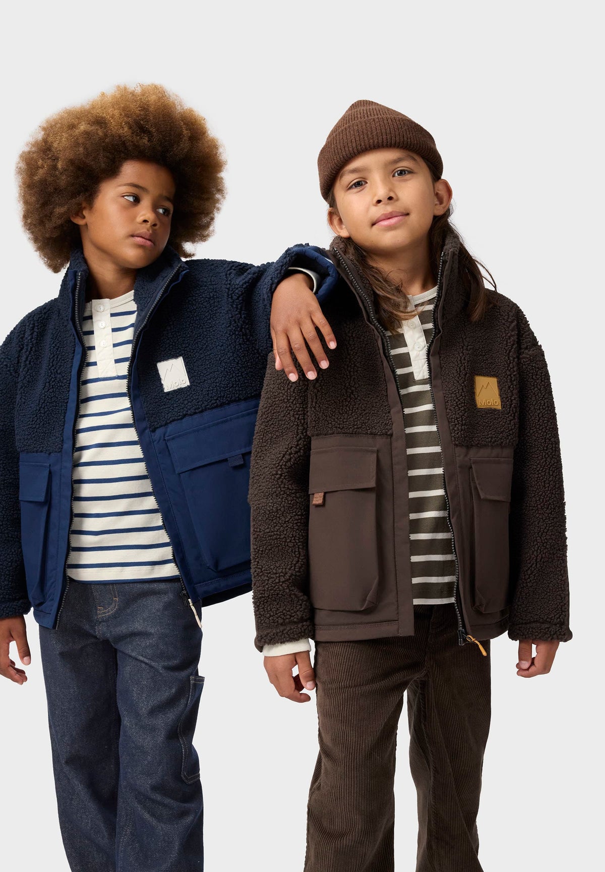Chaqueta Teddy Fleece Marrón – Molo