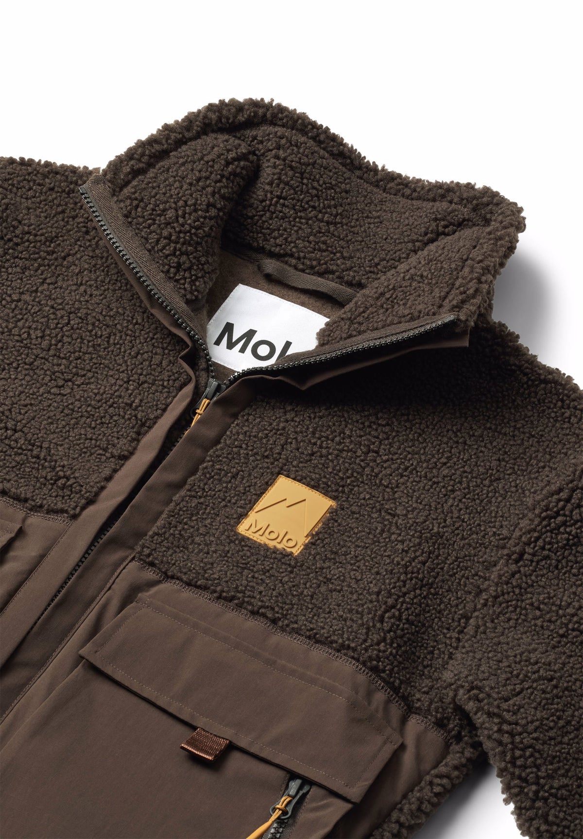 Chaqueta Teddy Fleece Marrón – Molo