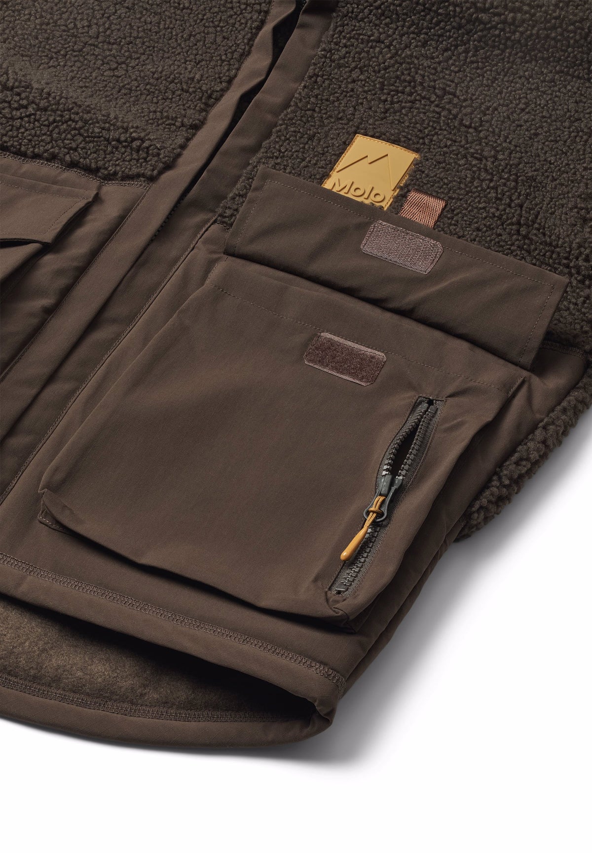 Chaqueta Teddy Fleece Marrón – Molo