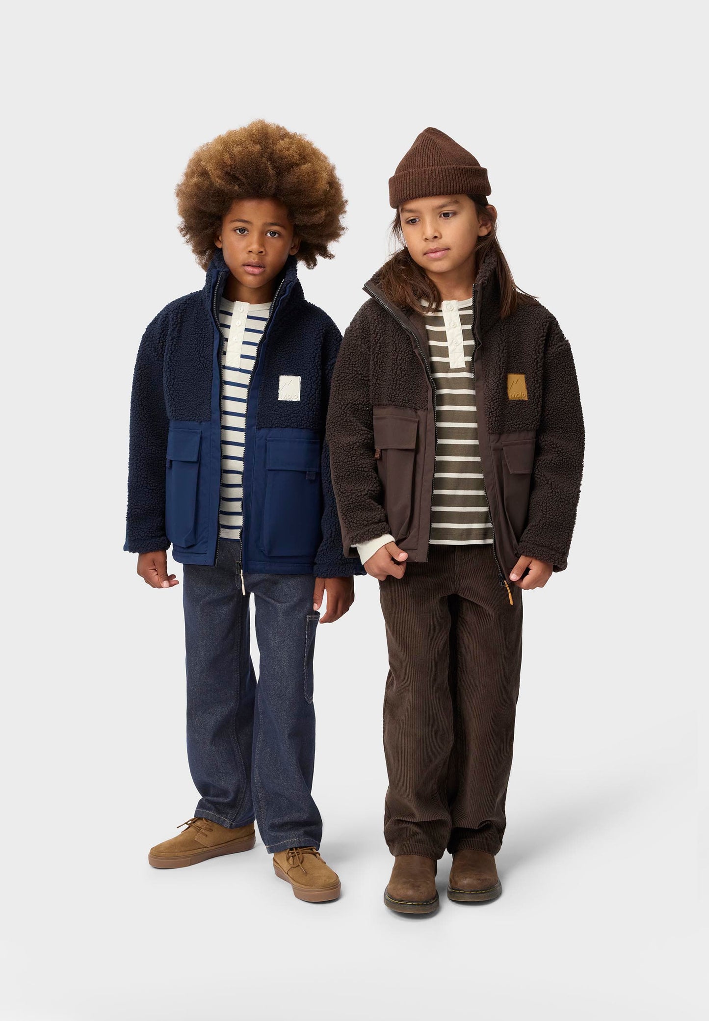 Chaqueta Teddy Fleece Marrón – Molo