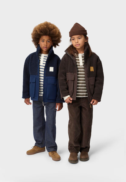 Chaqueta Teddy Fleece Marrón – Molo