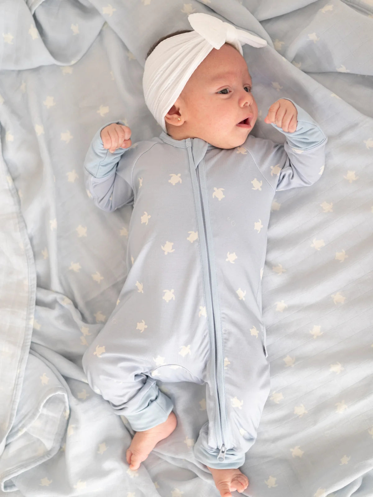 Pijama de Bambú con Cremallera Sea Turtles – LiluLila