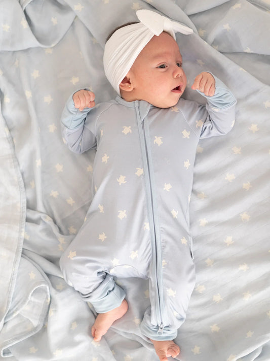 Pijama de Bambú con Cremallera Sea Turtles – LiluLila