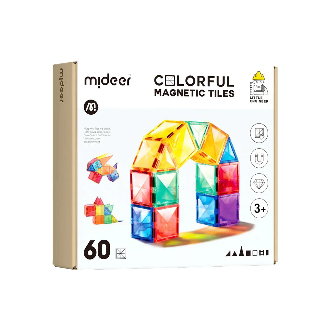 Bloques Magneticos 60 piezas Mideer