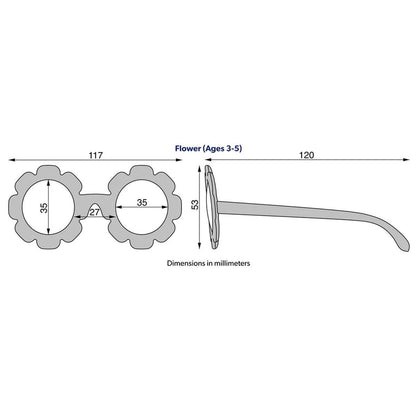 Gafas de Sol Flexibles Polarizadas Daisy Flower Mirrored Lenses – Babiators
