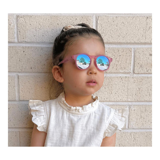 Gafas de Sol Flexibles Keyhole Fuchsia Haze Purple Mirrored Lenses – Babiators