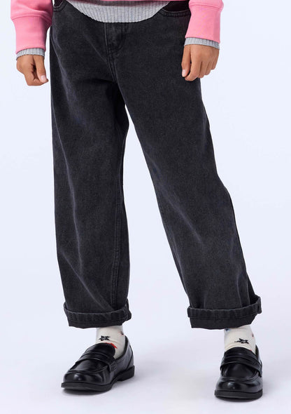 Pantalón Vaquero Wide Fit Negro – MOLO