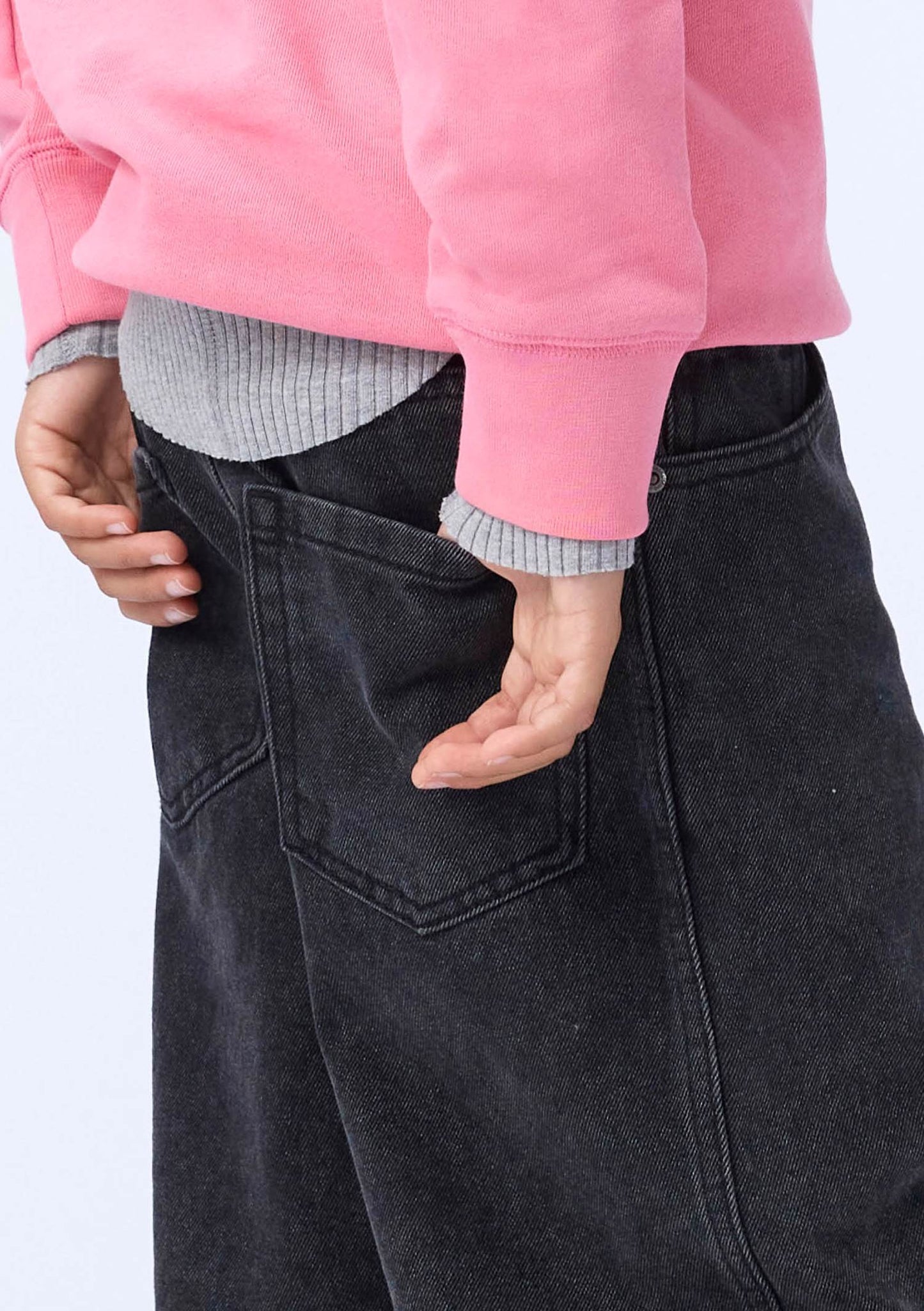 Pantalón Vaquero Wide Fit Negro – MOLO