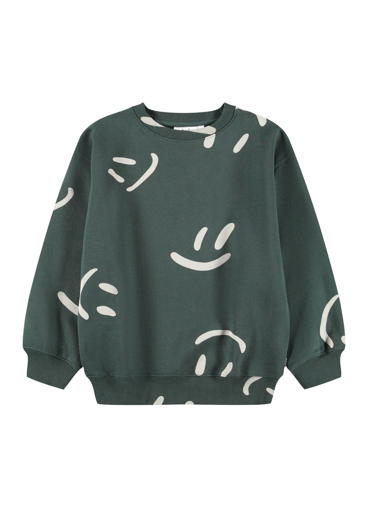 Sudadera Smiley Monti verde oscuro – Molo