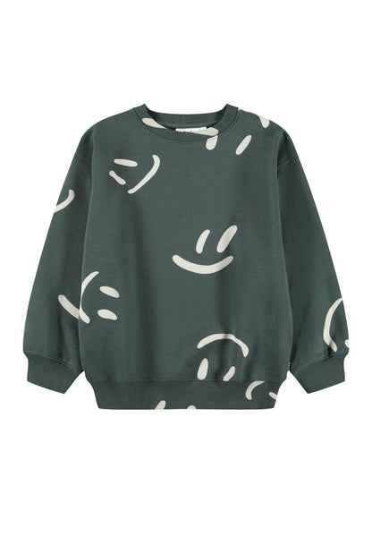 Sudadera Smiley Monti verde oscuro – Molo