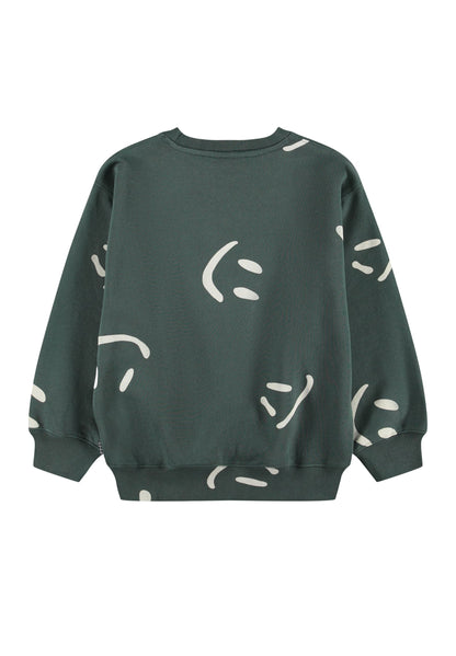 Sudadera Smiley Monti verde oscuro – Molo