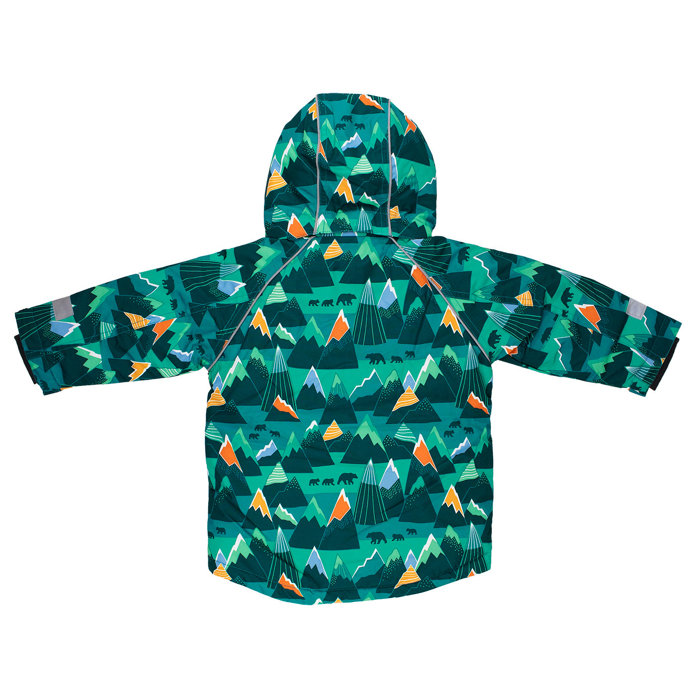 Chaqueta Impermeable Montañas Verde | Villervalla