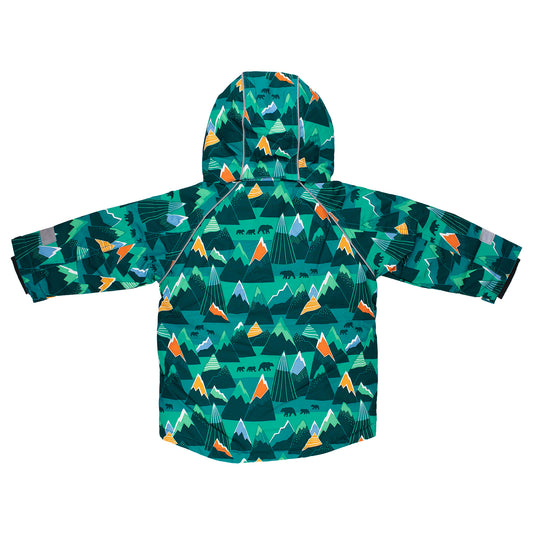 Chaqueta Impermeable Montañas Verde | Villervalla