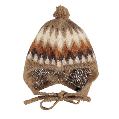 Gorro de Punto con Borla y Estampado Nórdico | MOLO
