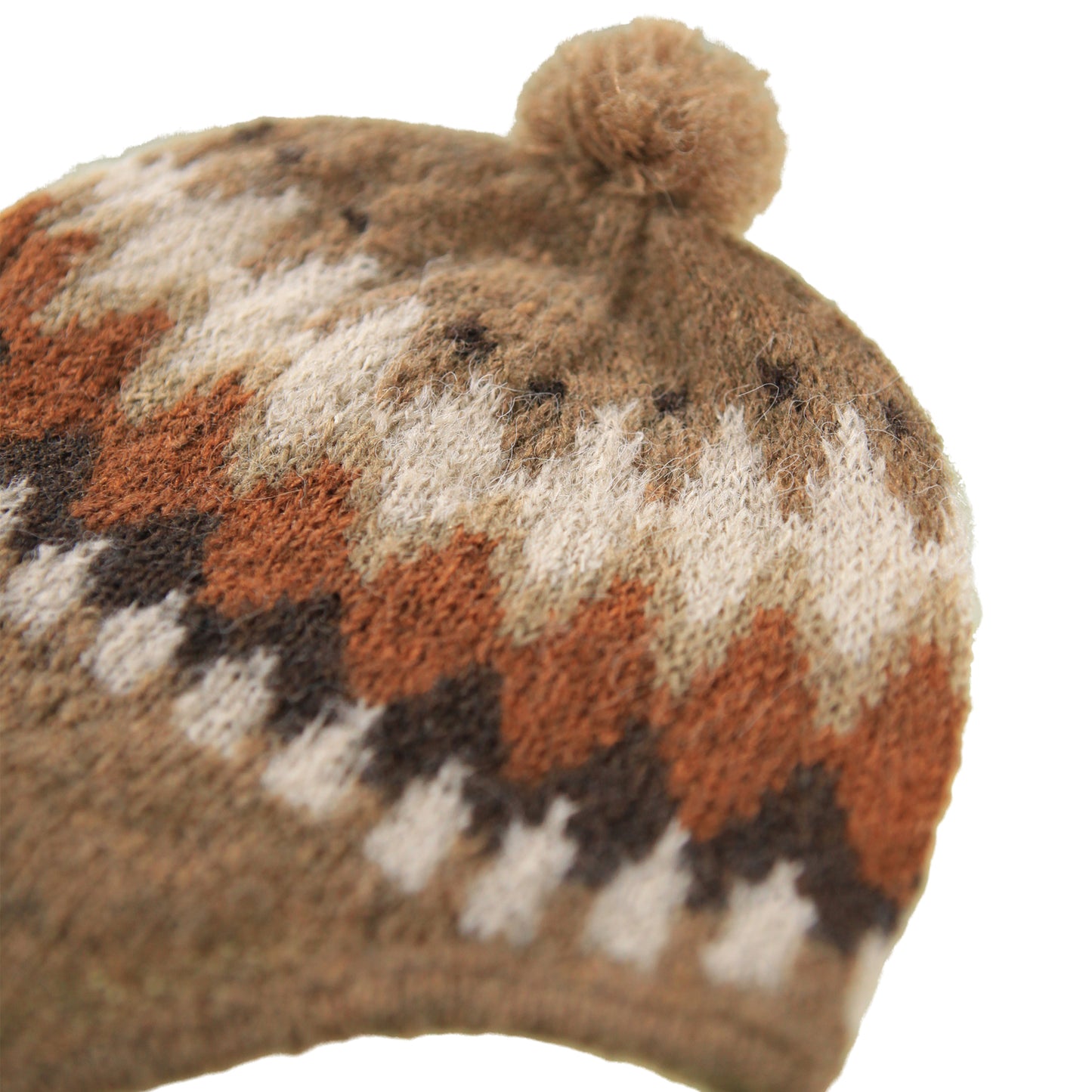 Gorro de Punto con Borla y Estampado Nórdico | MOLO