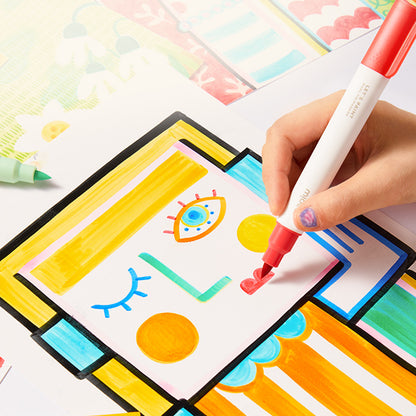 Rotuladores Doble Punta “Let’s Paint” – Mideer (Pack de 24)