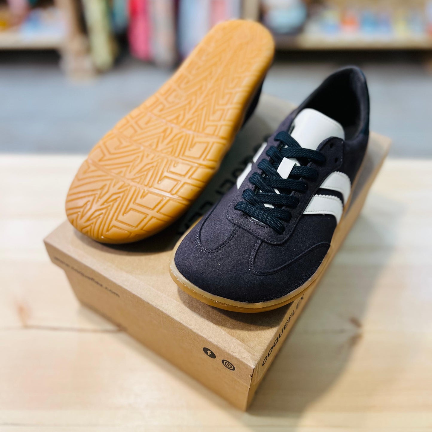 Zapatillas Barefoot Gris Antracita & Blanco | COQUEFLEX