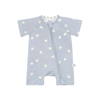Lilulila Sea Turtles Short Bamboo Pajamas with Zipper
