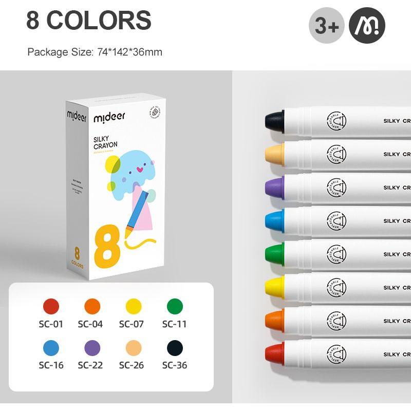 Crayón Seda – Estuche de 8 colores