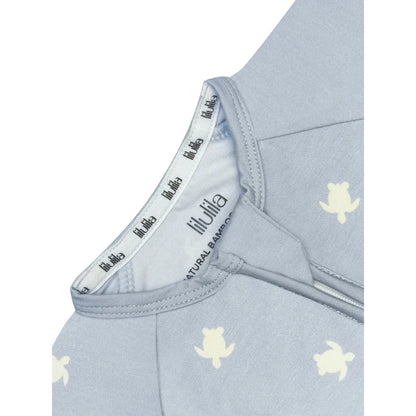 Lilulila Sea Turtles Short Bamboo Pajamas with Zipper