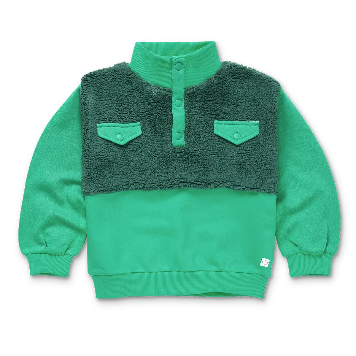 Sudadera Anorak Colourblock – Shady Green | Sproet & Sprout